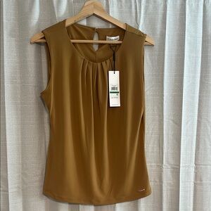 Calvin Klein Women's Sleeveless Top - Brown